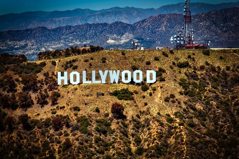 Iconic Hollywood sign in Los Angeles